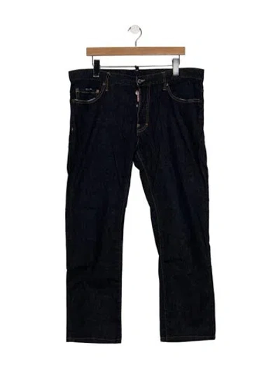 Pre-owned Dsquared2 Straight-leg Jeans In Blue