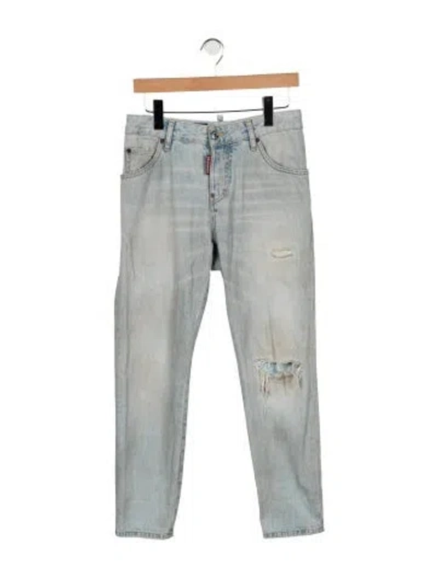 Pre-owned Dsquared2 Straight-leg Jeans In Blue