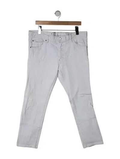 Pre-owned Dsquared2 Straight-leg Jeans In White