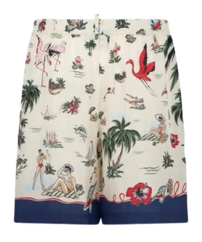Dsquared2 Straight-leg Shorts In Blue