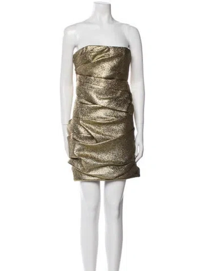 Pre-owned Dsquared2 Strapless Mini Dress In Multi