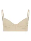 Dsquared2 Strapless Top In Brown