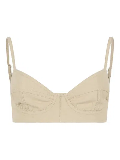 Dsquared2 Strapless Top In Brown