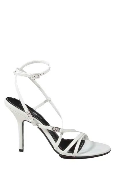 Dsquared2 Strapped Heeled Sandals In White