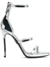 Dsquared2 Straps Laminated Sandals In Gray