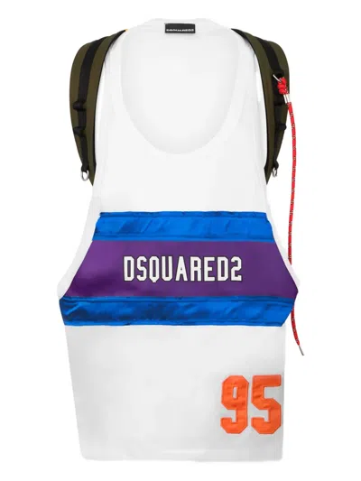 Dsquared2 Straps-detail Tank Top In White