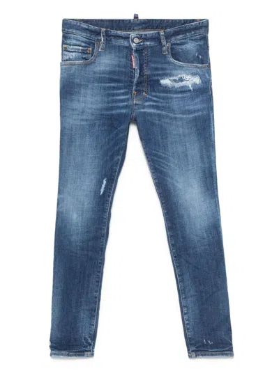 Dsquared2 Stretch-cotton Blue Jeans