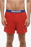 Dsquared2 Stretch Cotton Boxer With Logoed Waistband