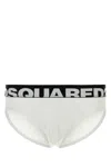 Dsquared2 Dsquared Men White Stretch Cotton Brief In White