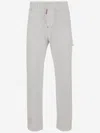 Dsquared2 Stretch Cotton Cargo Pants In White