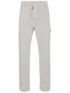 Dsquared2 Stretch Cotton Cargo Pants In White