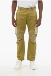 Dsquared2 Stretch Cotton Cargo Pants With Contrasting Details In Brown