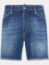 Dsquared2 Cropped Jeans With Paint Splatters In Blue