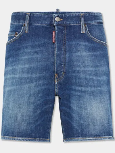 DSQUARED2 STRETCH-COTTON DENIM SHORTS