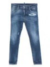 Dsquared2 Stretch-cotton Blue Jeans In Blue