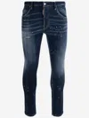 Dsquared2 Indigo Blue Stretch Cotton Jeans In Blue