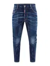 Dsquared2 Tidy Biker Jeans In Blue