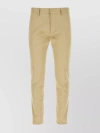 DSQUARED2 STRETCH COTTON PANT WITH BELT LOOPS AND BACK BUTTONED WELT POCKETS