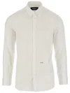 Dsquared2 Stretch Cotton Shirt With Logo