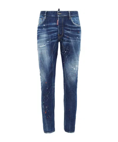 Dsquared2 Stretch-cotton Skinny Jeans In Denim Dark Blue