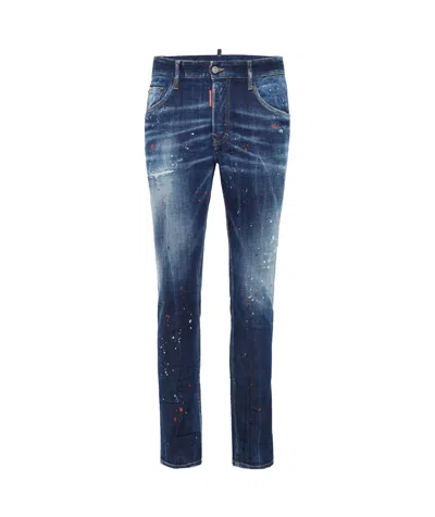 Dsquared2 Stretch-cotton Skinny Jeans In Blue