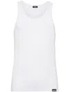 Dsquared2 Stretch-cotton Tank Top In Weiss