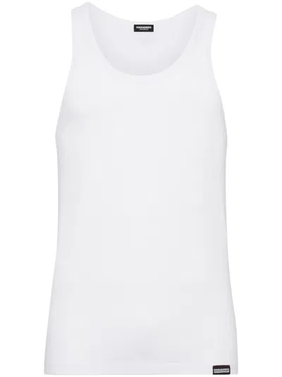 DSQUARED2 STRETCH-COTTON TANK TOP