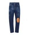 Dsquared2 Stretch-cotton Tapered Jeans In Blue