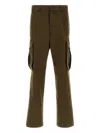 Dsquared2 Dsquared Olive Green Stretch Cotton Loose Cargo Pant In Green