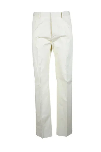 Dsquared2 Stretch Cotton Trousers - White