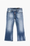 Dsquared2 Stretch Denim Bell Bottom Flared Jeans