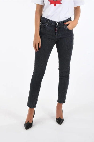 Dsquared2 Stretch Denim Cool Girl Jeans In Blue