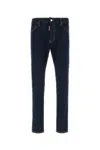 Dsquared2 Straight-leg Cotton Denim Jeans With Logo Detail In Blue