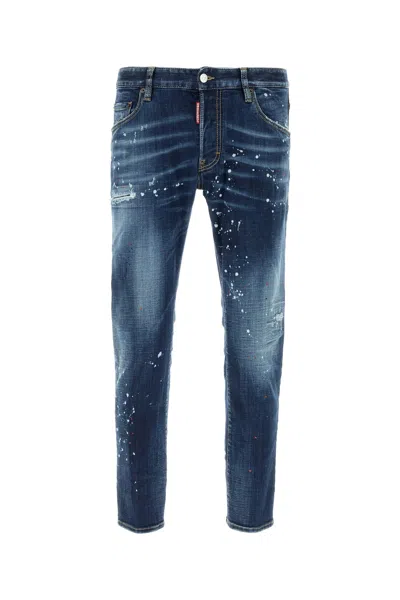 Dsquared2 Stretch Denim Jeans In Blue