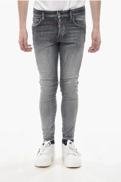 Dsquared2 Stretch-denim-jeans Super Twinky 12cm Grösse 42 In Gray