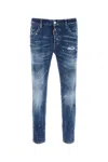 Dsquared2 Dsquared Stretch Denim Skater Jeans In Blue