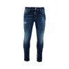 Dsquared2 Distressed Skinny Jeans In Blue