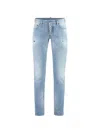 Dsquared2 Stretch Jeans In Blue