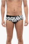 Dsquared2 Stretch Nylon Swim Briefs With Contrasting Logo
