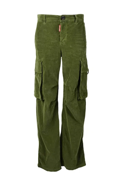DSQUARED2 STRETCH TROUSERS - GREEN