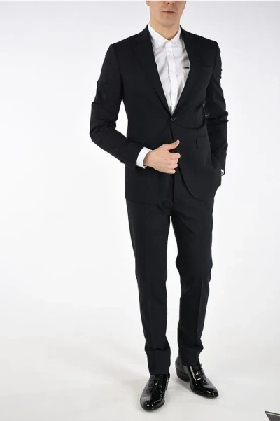 Dsquared2 Stretch Virgin Wool Suit In Black