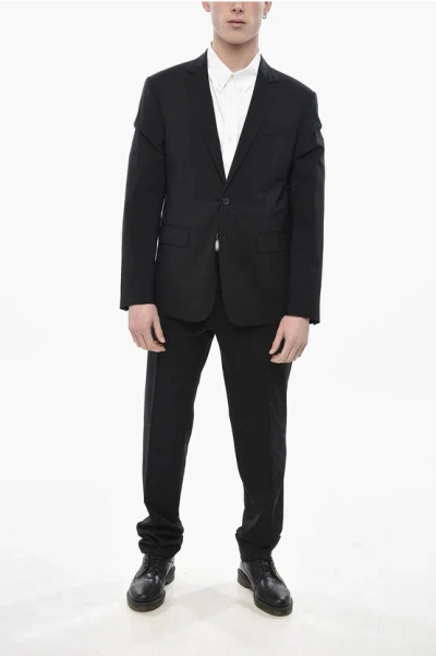 Dsquared2 Stretch Wool Suit Paris With Flap Pockets