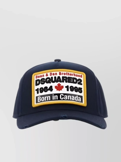 Dsquared2 Logo-patch Baseball Cap In Blue