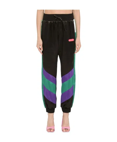 DSQUARED2 DSQUARED2 LOGO PATCH STRIPE-DETAILED TRACK PANTS