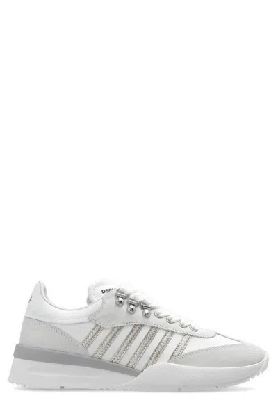 DSQUARED2 STRIPE DETAILED LOW-TOP SNEAKERS