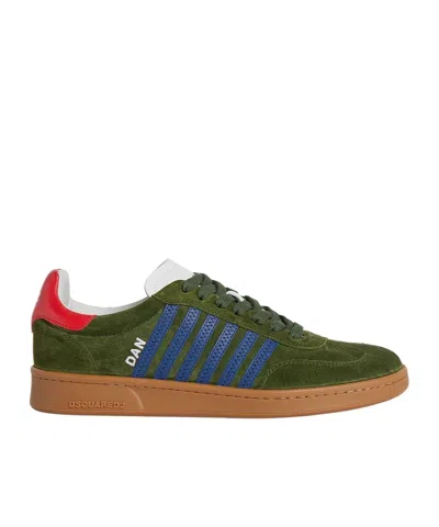 DSQUARED2 DSQUARED2 STRIPE PATTERN LOW-TOP SNEAKERS