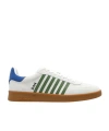 Dsquared2 Multicolor Canvas Boxer Sneakers In White