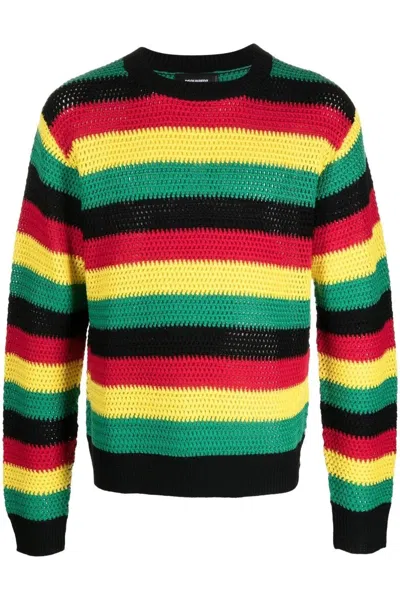 Dsquared2 Stripe Sweater In Multi