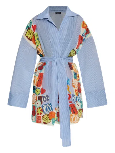 Dsquared2 Striped Beach Dress