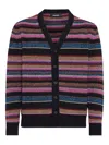 Dsquared2 Striped Cardigan In Pink